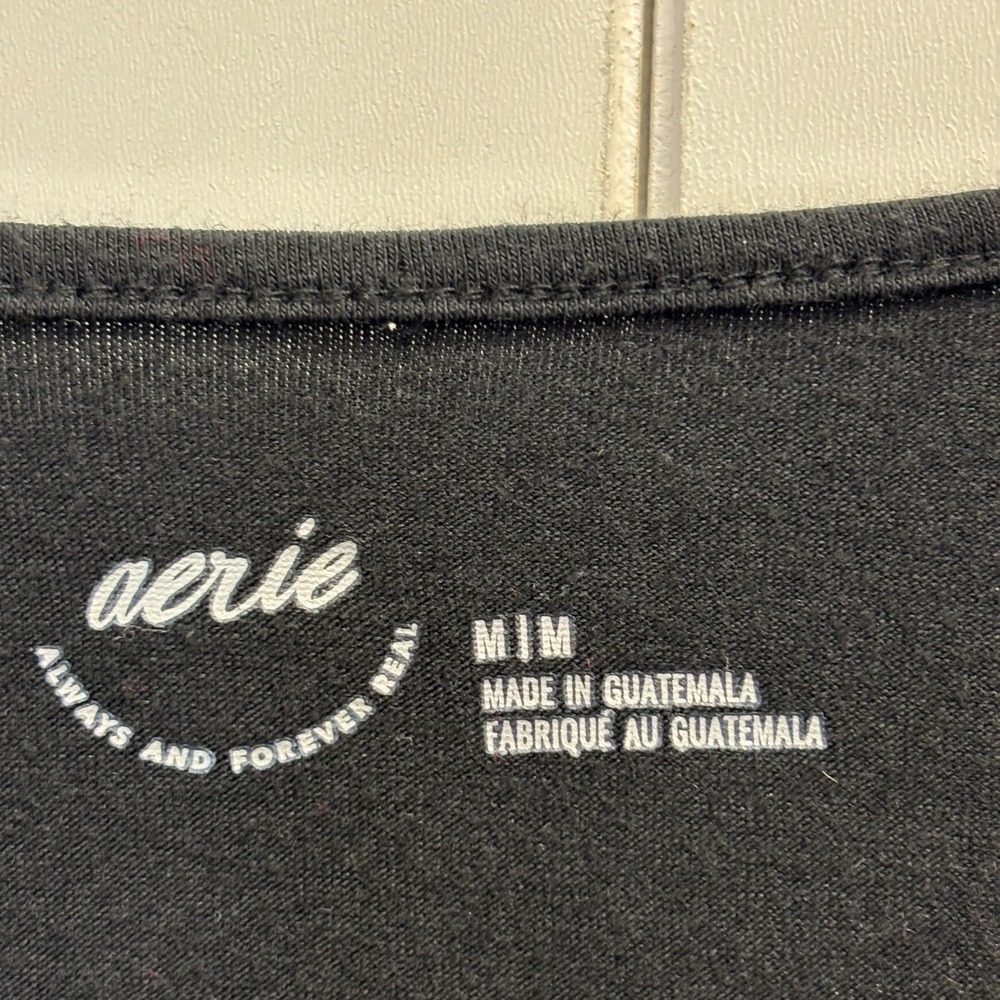 Aerie Womens Minimalist Closet Staple Cropped Top Size M Everyday Casual Soft - Picture 3 of 9